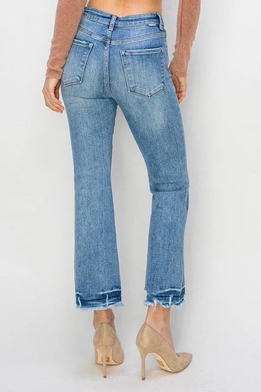 RISEN High Rise Ankle Flare Jeans /Stuffology Boutique