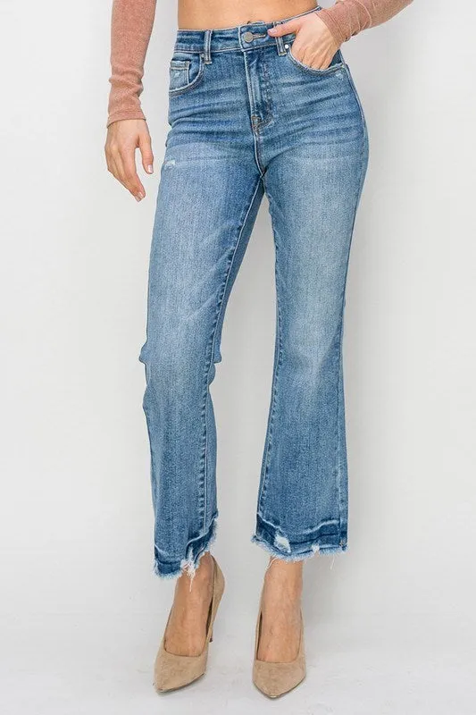 RISEN High Rise Ankle Flare Jeans /Stuffology Boutique