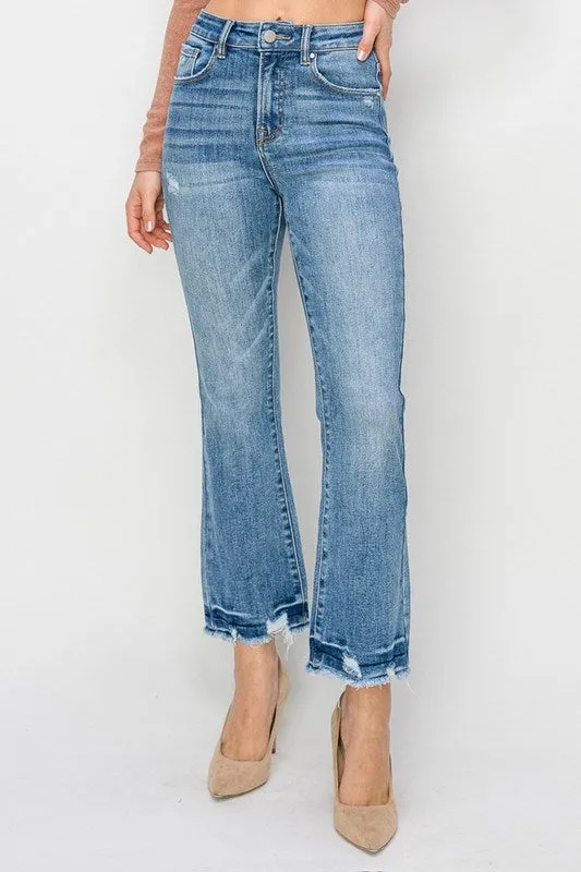 RISEN High Rise Ankle Flare Jeans /Stuffology Boutique