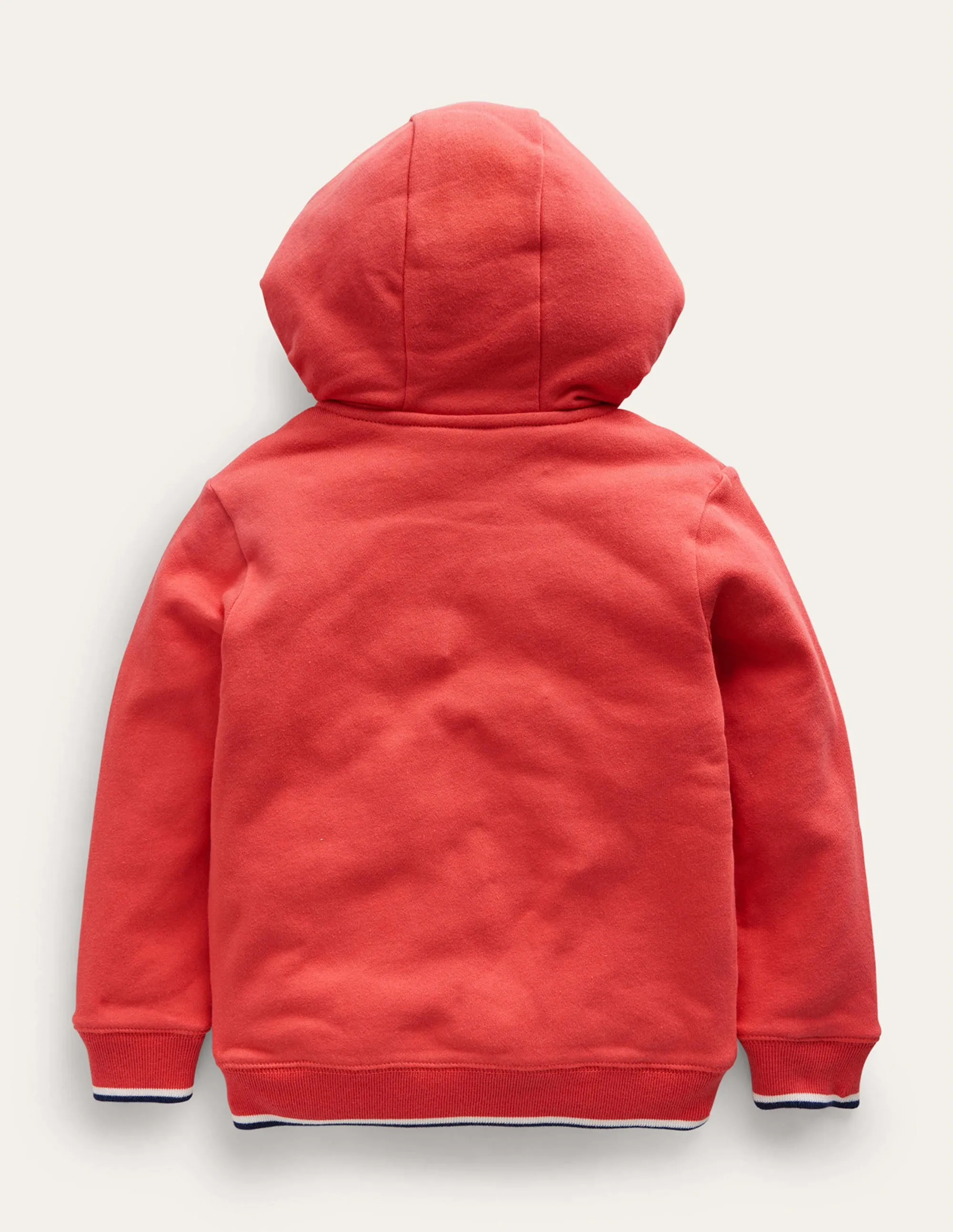 Shaggy-Lined Printed Hoodie-Jam