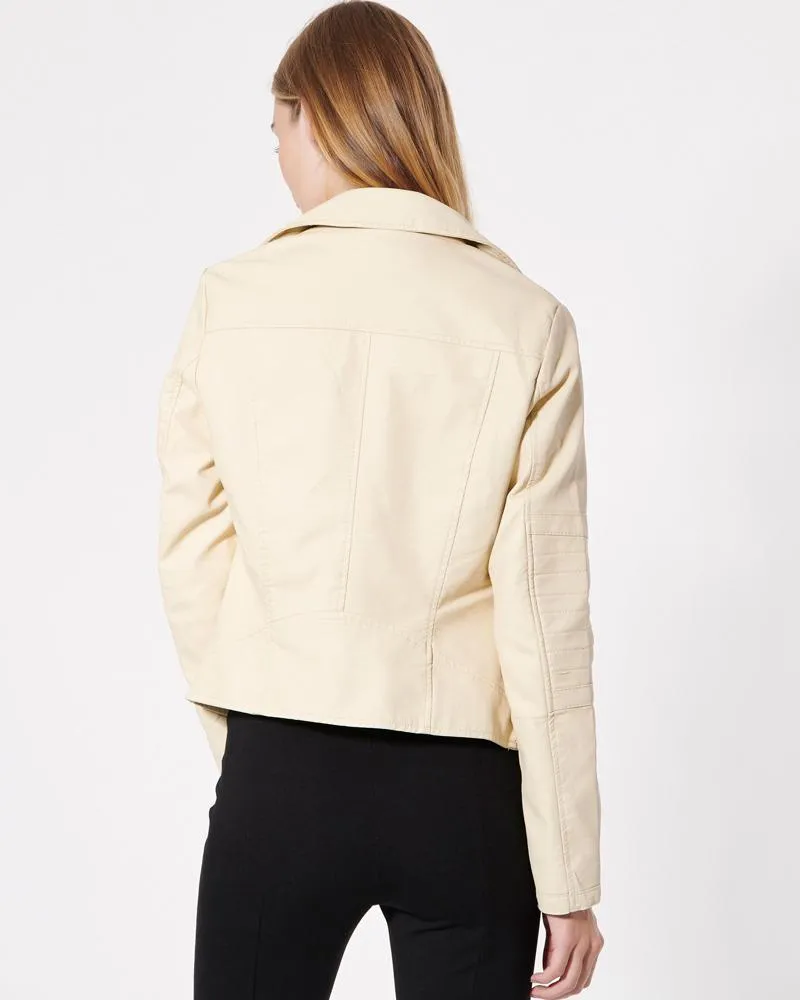 Short Body Biker Leather Jacket By TJS