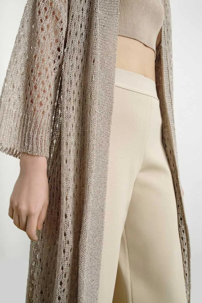 Short Trotter Stone Color Pull-On Pants