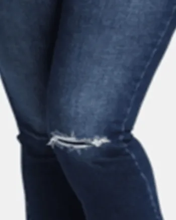 Silver Jeans Co. Women's Trendy  Ripped Bootcut Jeans Blue  16X26 | Blue