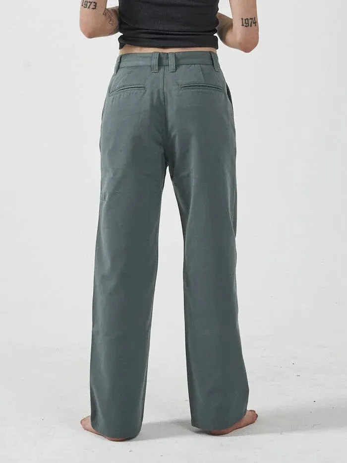Thrills Lax Low Slung Pant Scrubs Green