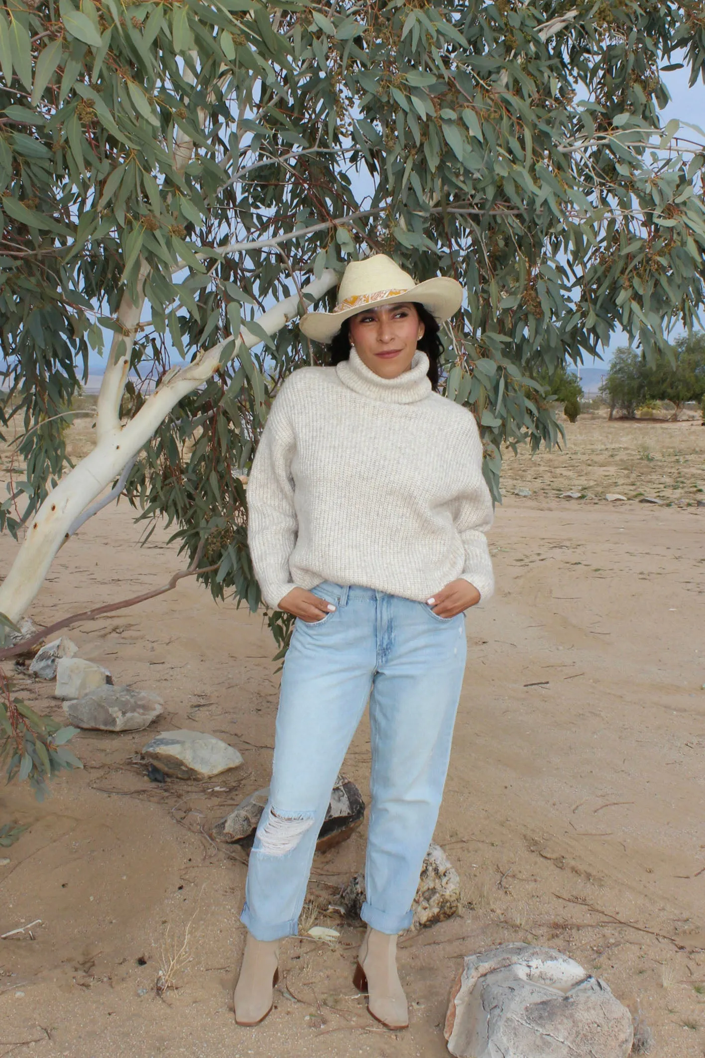 Vintage Reunion Dad Jeans - Lightly Torned