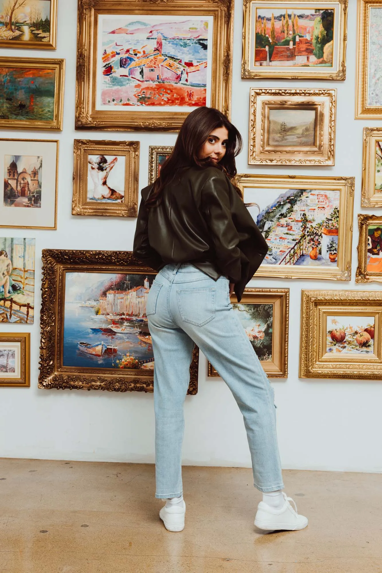 Vintage Reunion Dad Jeans - Lightly Torned