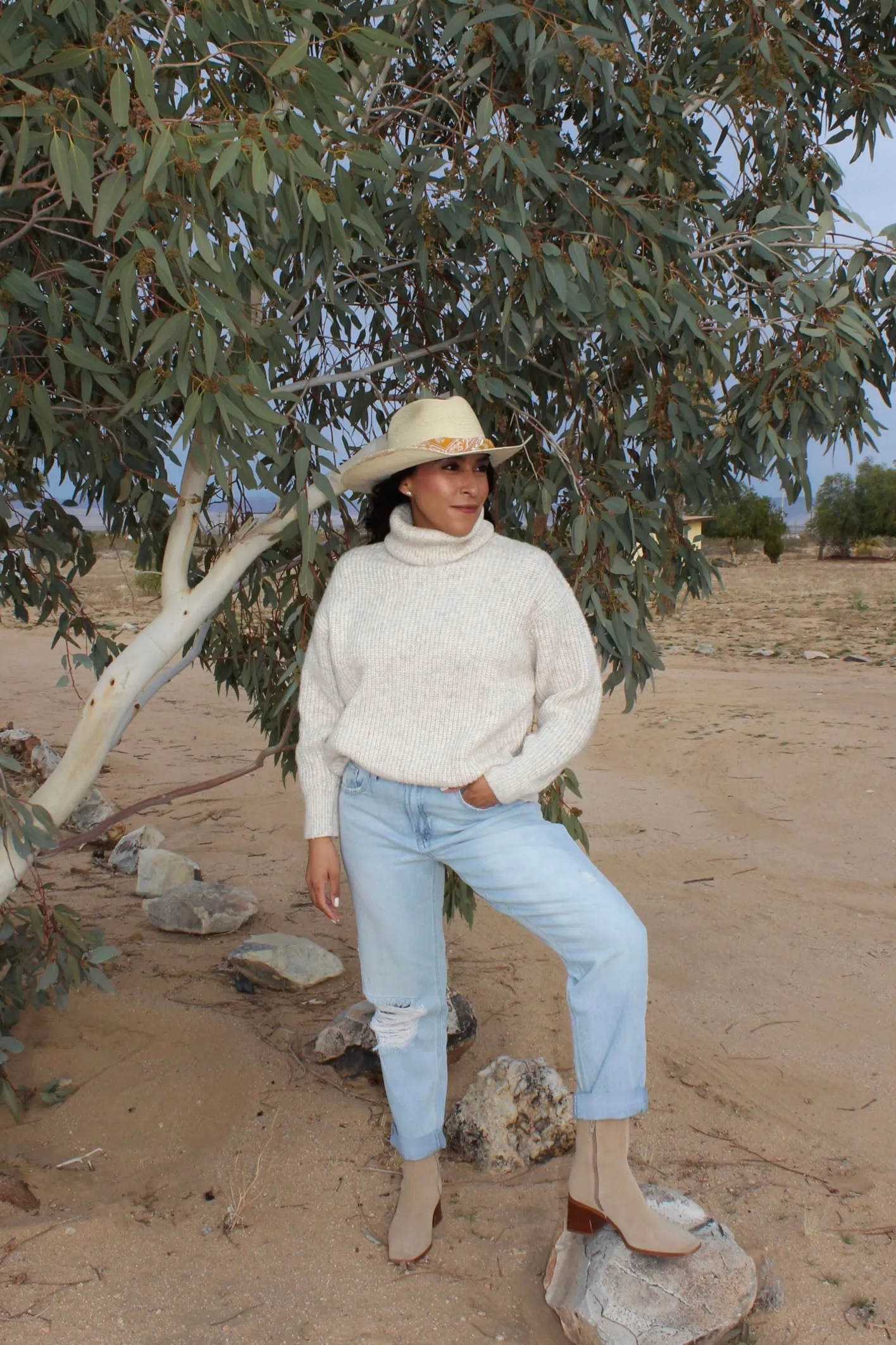 Vintage Reunion Dad Jeans - Lightly Torned