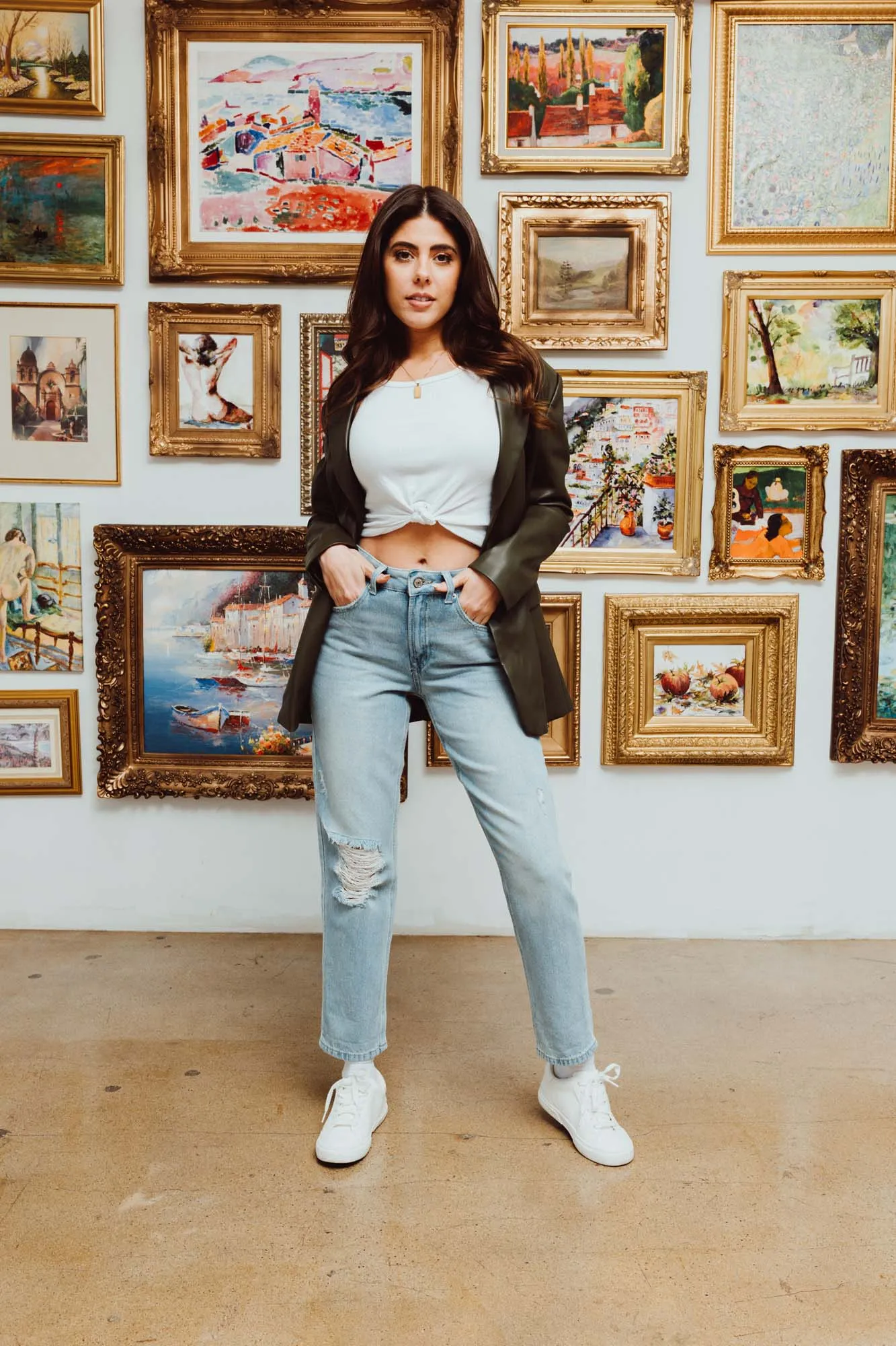 Vintage Reunion Dad Jeans - Lightly Torned