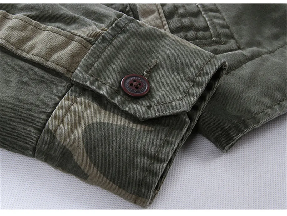 West Louis Spring Fall Camo Jackets