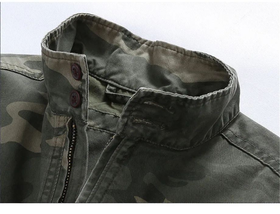 West Louis Spring Fall Camo Jackets
