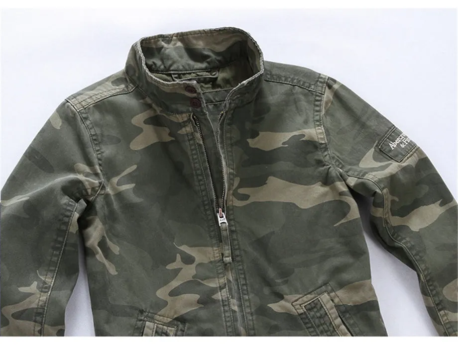 West Louis Spring Fall Camo Jackets