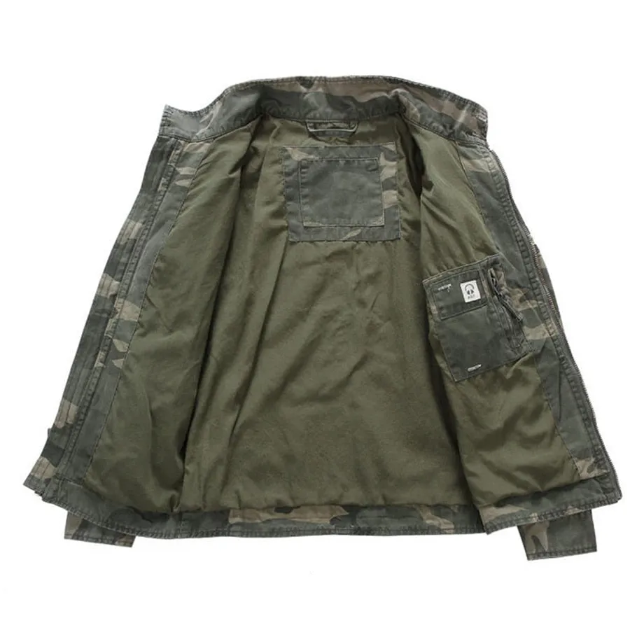 West Louis Spring Fall Camo Jackets