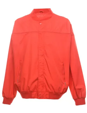 Zip-Front Red Nylon Jacket - XL